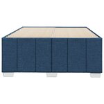 vidaXL Cadre de lit sans matelas bleu 120x190 cm tissu