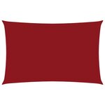 vidaXL Voile de parasol tissu oxford rectangulaire 2x4 5 m rouge