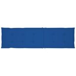 vidaXL Chaise de terrasse avec repose-pied et coussin Acacia solide
