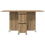 vidaXL Table à dîner 2 Pièces 140 x 80 x 77 cm Bois d'ingénierie