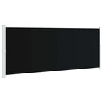 vidaXL Auvent latéral rétractable de patio 200x514 cm Noir