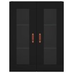 vidaXL Armoire murale noir 69 5x34x90 cm