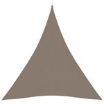 vidaXL Voile de parasol tissu oxford triangulaire 4x4x4 m taupe