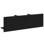 vidaXL Armoire murale 100x16 5x30 cm noir bois d'ingénierie