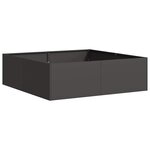 vidaXL Jardinière noir 100x100x30 cm acier