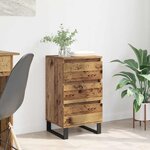vidaXL Buffet avec tiroir Bois ancien Bois d'ingénierie