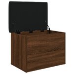 vidaXL Banc de rangement chêne marron 62x42x45 cm bois d'ingénierie