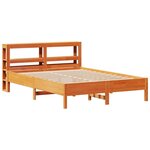 vidaXL Cadre de lit sans matelas cire marron 140x200cm bois pin massif