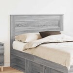vidaXL Tête de lit Gris Sonoma 120 cm Bois d'ingénierie