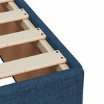 vidaXL Cadre de lit sans matelas bleu 180x200 cm tissu