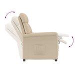 vidaXL Fauteuil Relax Crème
