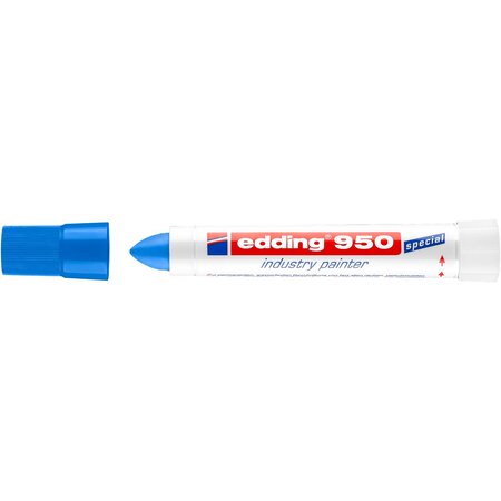 Marqueur spécial industrie 950 bleu 10 mm x 10 EDDING