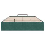 vidaXL Cadre de lit ottoman sans matelas vert foncé 120x190 cm velours