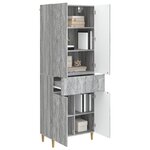 vidaXL Ensemble de Meubles 2 Pièces Sonoma gris Bois d'ingénierie