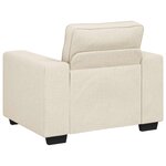 vidaXL Canapé Beige 100 x 77 x 82 cm Tissu en lin mélangé