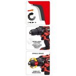Yato perceuse avec batterie li-ion 2 0ah 18v 40nm