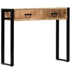 vidaXL Table console 90 x 30 x 75 cm Bois de manguier massif