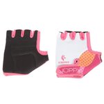 SCRAPPER Gants de cyclisme Joppy 8 - Enfant fille - Blanc et rose fuchsia