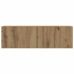 vidaXL Ensemble de meuble TV mural 7 Pièces chêne artisanal