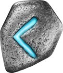 Pièce de monnaie en Argent g 31.1 (1 oz) Millésime 2025 Cast Rune KENAZ