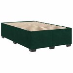 vidaXL Sommier à lattes de lit avec matelas vert foncé 120x190 cm