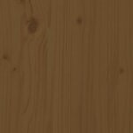 vidaXL Meuble TV Marron miel 80x34x40 cm Bois de pin massif