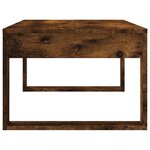vidaXL Table basse chêne fumé 102x50x35 cm bois d'ingénierie