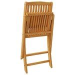 vidaXL Ensemble de balcon 3 Pièces Bois d'acacia solide