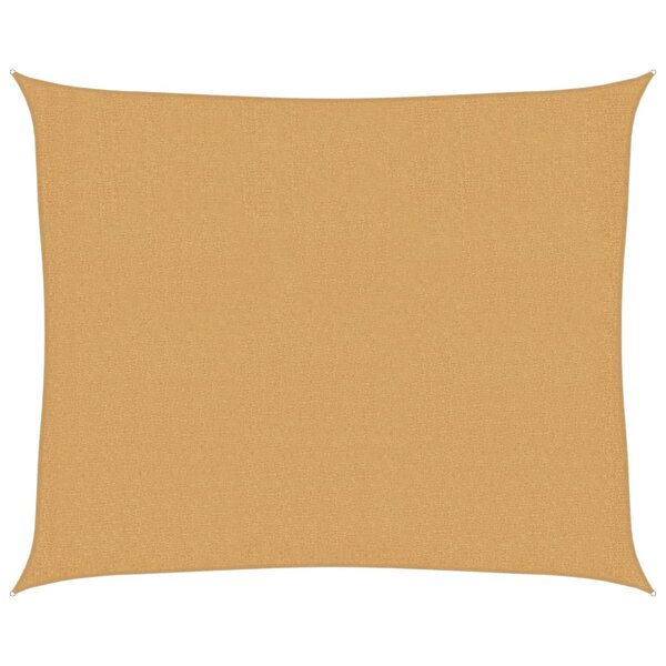 vidaXL Voile d'ombrage 160 g/m² rectangulaire sable 2 5x3 m PEHD