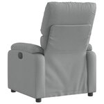 vidaXL Fauteuil inclinable en tissu gris clair
