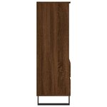 vidaXL Buffet haut Chêne marron 40x36x110 cm Bois d'ingénierie