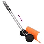 vidaXL Pelle à neige avec poignée extensible orange 96cm lame en acier