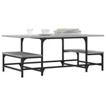 vidaXL Table basse sonoma gris 100x50 5x40 cm bois d'ingénierie