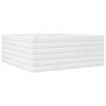 vidaXL Jardinière blanc 60x60x23 cm bois de pin massif