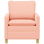 vidaXL Canapé Rose 76 x 81 x 87 5 cm Tissu