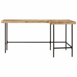 vidaXL Bureau 165x110x77 cm bois massif de manguier et fer