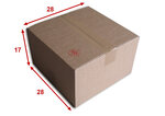 Lot de 100 boîtes carton (n°30) format 280x280x170 mm
