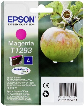 Cartouche d'encre epson pomme t1293 (magenta)