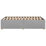 vidaXL Cadre de lit Gris clair 120x200 cm Tissu