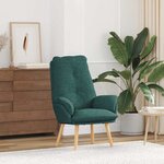 vidaXL Fauteuil relaxant Vert foncé 69 x 74 x 93 cm tissu