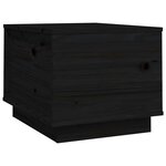 vidaXL Table basse Noir 40x50x35 cm Bois massif de pin