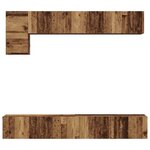 vidaXL Ensemble meuble TV 5 Pièces Bois ancien 100 x 30 x 30 cm