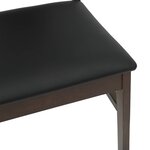 vidaXL Chaise de salle à manger 2 Pièces Marron clair et noir