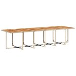 vidaXL Ensemble à manger de jardin et coussins 17 Pièces beige