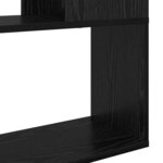 vidaXL Centre de divertissement Noir 80 x 24 x 124 cm