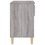 vidaXL Armoire à chaussures Sonoma gris 70x36x60 cm Bois d'ingénierie