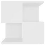 Vidaxl table d'appoint blanc 40x40x40 cm aggloméré