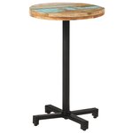 vidaXL Table de bistro Ronde Ø50x75 cm Bois de récupération massif