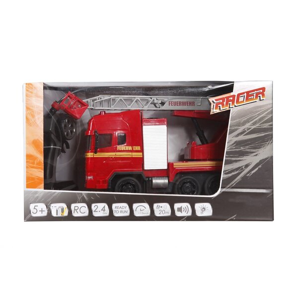 Vedes 33748353 - Camion de pompiers Racer R/C avec son et lumière 2.4GHz