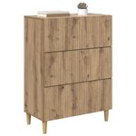 vidaXL Armoire à tiroirs Chêne artisanal 66 x 34 5 x 90 cm